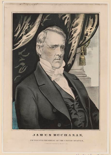 James Buchanan, fifteenth president of the United States 