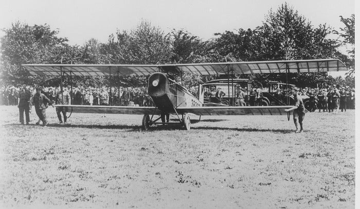 The Jenny plane at Potomac Park on May 15, 1918.