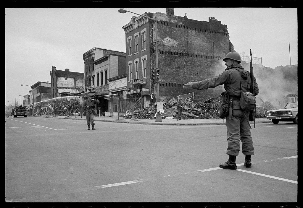 D.C. Riot scenes in area of 14th-7th Sts. N.W. (Photo Source: Library of Congress) Leffler, Warren K, photographer. D.C. Riot scenes in area of 14th-7th Sts. N.W., 1968. April 8. Photograph. Retrieved from the Library of Congress, https://www.loc.gov/item/2017646313/. (Accessed December 04, 2017.) D.C. Riot scenes in area of 14th-7th Sts. N.W. (Photo Source: Library of Congress) Leffler, Warren K, photographer. D.C. Riot scenes in area of 14th-7th Sts. N.W., 1968. April 8. Photograph. Retrieved from the Library of Congress, https://www.loc.gov/item/2017646313/. (Accessed December 04, 2017.)