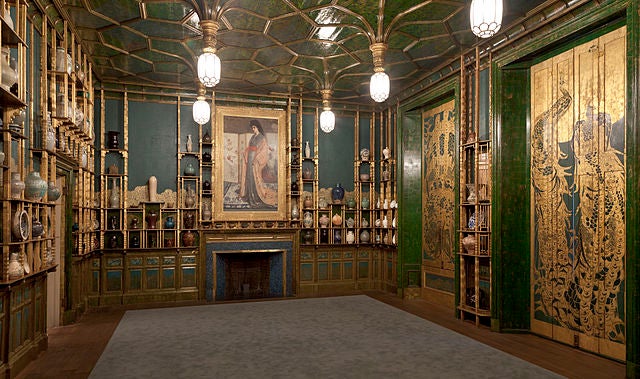 James McNeill Whistler's "The Peacock Room" now sits permanently in the Freer Gallery. But how it got there, and how the gallery got to Washington in the first place is a long story. (Photo source: Freer Gallery of Art and Arthur M Sackler Gallery on Flickr) "The Peacock Room" by Freer Gallery of Art and Arthur M Sackler Gallery. (Photo source: Flickr)
