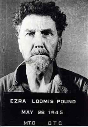 Poet Ezra Pound was an influential and acclaimed writer but his fascist activities and antisemitism during World War II brought him to St. Elizabeths for twelve years after the war. (Source: Wikipedia) Ezra Pound mugshot