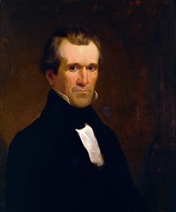 Portrait of James K. Polk by Minor K. Kellogg c. 1840. (Source: National Portrait Gallery) Portrait of James K. Polk by Minor K. Kellogg c. 1840. (Source: National Portrait Gallery)