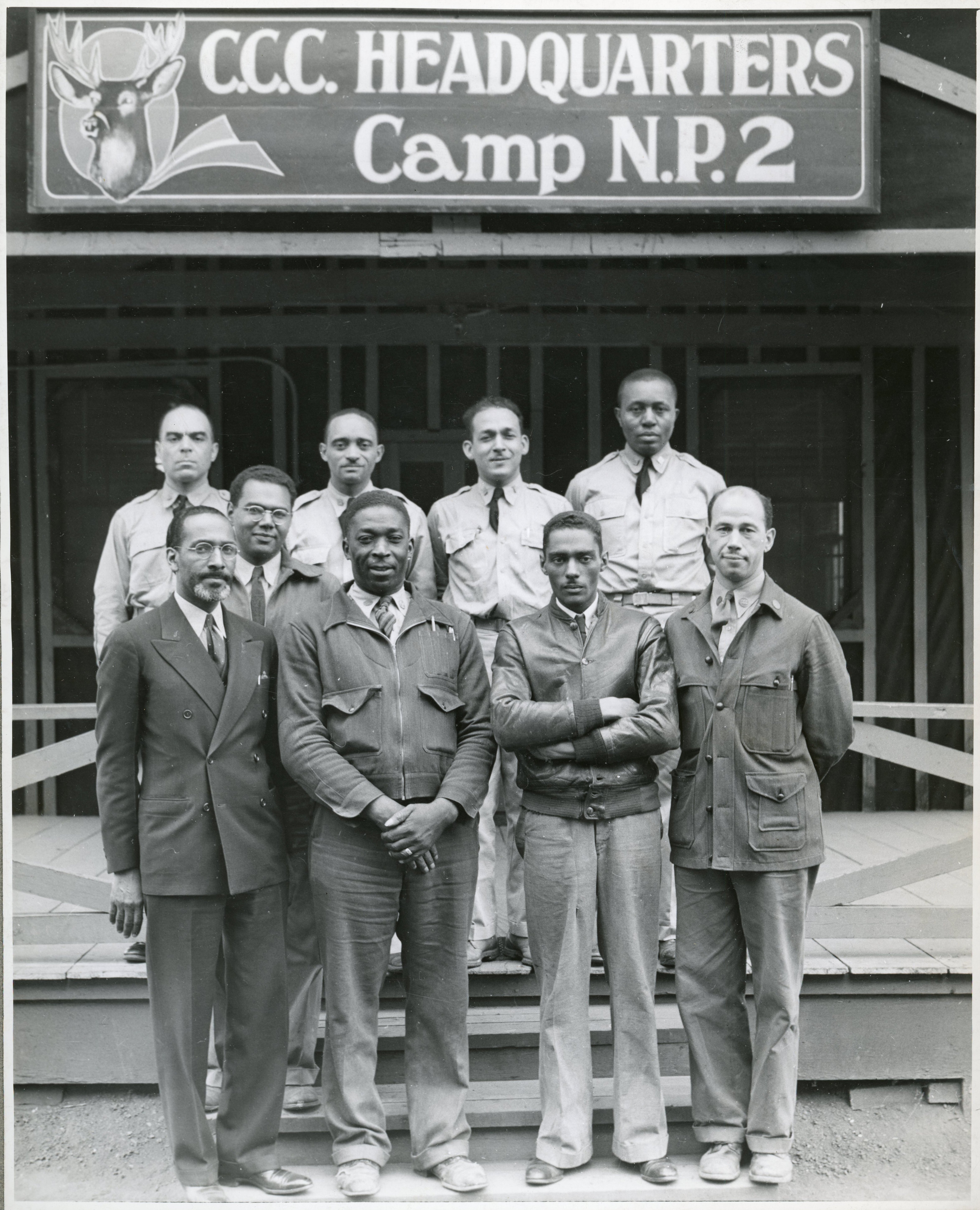 CCC Workers at Camp NP-2 in Gettysburg, Pennsylvania. (Source: National Archives Catalog)