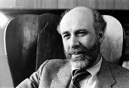 Ralph C. Rinzler served as the Director of the Festival of American Folklife from 1967-1983. He was also the founding Director of the Office of Folklife Programs. (Currently the Smithsonian Center for Folklife and Cultural Heritage) (Source: Smithsonian Institution Archives)  Close-up of seated Ralph Rinzler in 1983