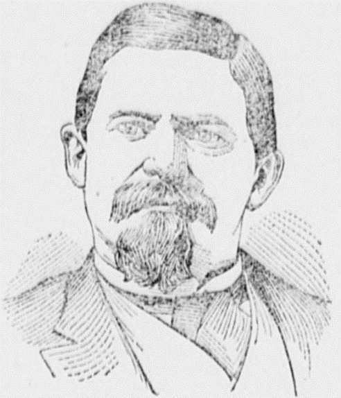 Newspaper sketch of Maj. Walker Newspaper sketch of Maj. Walker