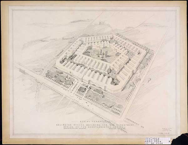 Aerial perspective of the proposed building
