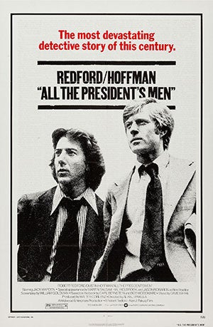 Movie poster for All The President's Men Movie poster for All The President's Men