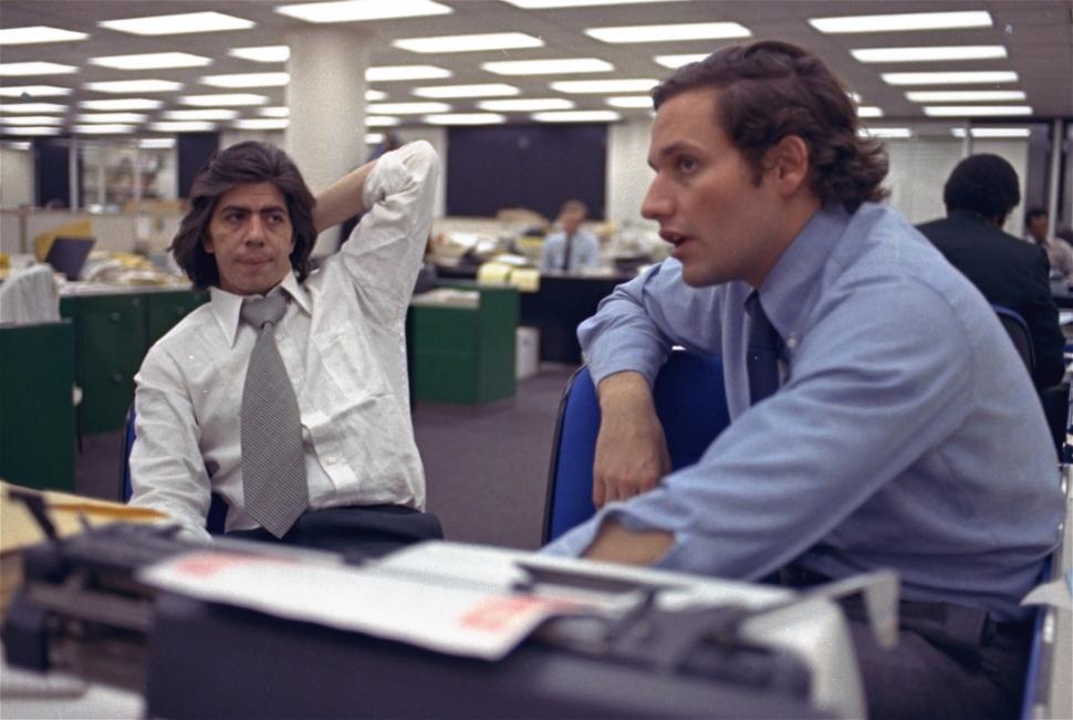 Real life Bob Woodward and Carl Bernstein (AP Photo) Bob Woodward and Carl Bernstein