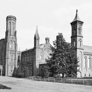 View of the Smithsonian Castle building