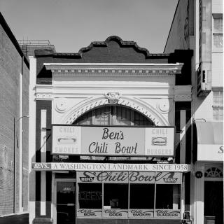 Ben's Chili Bowl, 1980 (Photo Source: Library of Congress)  Highsmith, Carol M, photographer. Ben's Chili Bowl, Washington, D.C. United States Washington D.C, None. [Between 1980 and 2006] Photograph. Retrieved from the Library of Congress, https://www.loc.gov/item/2011635251/. (Accessed December 04, 2017.)