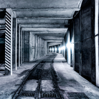An artistic photograph of the tunnels