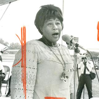 Ella Fitzgerald was a frequent participant in the Lorton Jazz Festival. (Credit: Reprinted with permission of the DC Public Library, Star Collection, © Washington Post.)