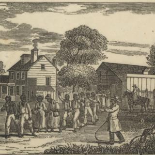 Washington Robey's tavern and slave jail, used by Joseph Neal and others pictured circa 1836. (Source: Wikipedia)