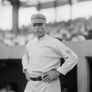 Clark Griffith wearing his Washington Senators uniform in 1913. (Source: Library of Congress)
