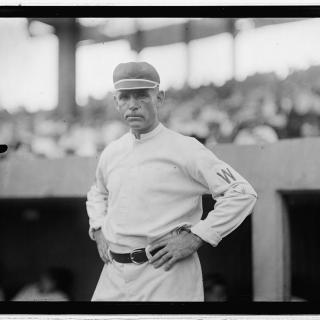 Clark Griffith wearing his Washington Senators uniform in 1913. (Source: Library of Congress)