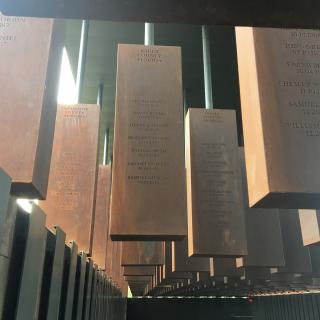 National Memorial for Peace and Justice (Credit: Flickr user shawncalhoun. Cropped and used via Creative Commons Attribution-NonCommercial 2.0 Generic License.)