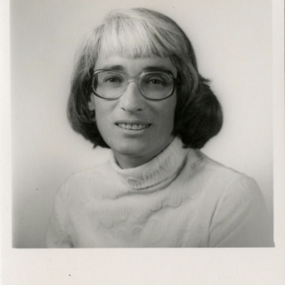 Headshot of Bernice Sandler from 1974. 
