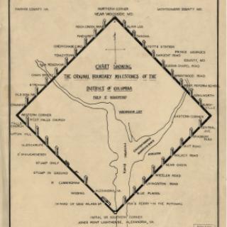 Map of DC's boundary stones
