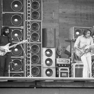 The Grateful Dead perform at the Watkins Glen Rock Festival Summer Jam at Watkins Glen, N.Y., July 28, 1973 (Photo By: Richard Corkery/NY Daily News via Getty Images)