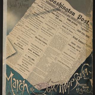 Sousa, John Philip. Washington Post. Harry Coleman, Philadelphia, 1889. Notated Music. https://www.loc.gov/item/sousa.200028287/.