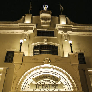 Exterior of the Howard Theatre at night