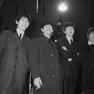 The Beatles at press conference
