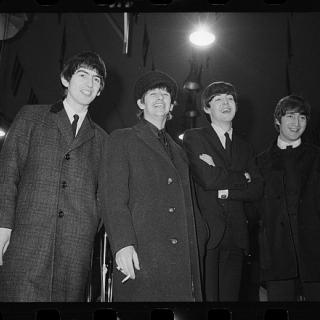 The Beatles at press conference