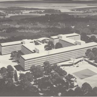 Artist's rendering of CIA headquarters built in Langley, VA. (Source: CIA.gov)