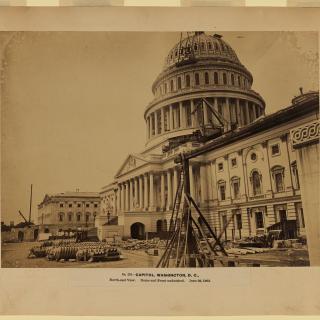The U.S. Capitol, seen in 1863