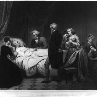 "Life of George Washington The Christian death" painted by Junius Brutus Stearns (Source: Library of Congress)