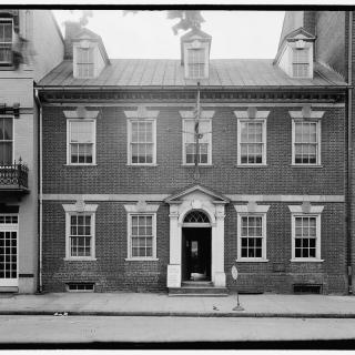 The exterior of Gadsby's Tavern (Source: Library of Congress Prints and Photographs Division, Washington, D.C.)