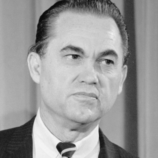 Long a controversial figure for his vocal opposition to desegregation, Alabama Governor George C. Wallace had siginificant momentum in the 1972 Presidential campaign when he made the fateful tour stop in Laurel. (Photo source: Library of Congress)