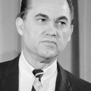 Long a controversial figure for his vocal opposition to desegregation, Alabama Governor George C. Wallace had siginificant momentum in the 1972 Presidential campaign when he made the fateful tour stop in Laurel. (Photo source: Library of Congress)