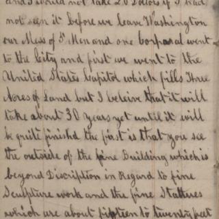 November 30, 1861 entry in Maximilian Hartman's diary