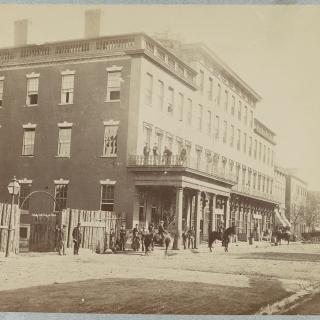 Mansion House hotel in Alexandria, Virginia c. 1861 (Source: Library of Congress)
