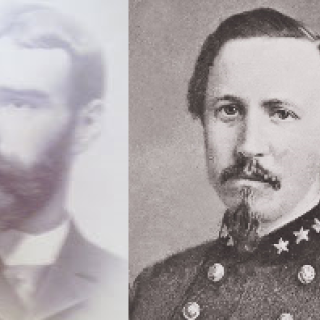 President Henry Onderdonk, on the left, and Confederate General Bradley T. Johnson, on the right. (Image Sources: St. James School Archives and Library of Congress, respectively.)