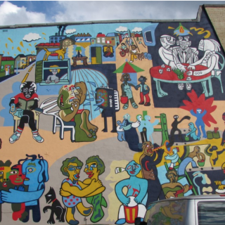 "Un Pueblo Sin Murales Es Un Pueblo Desmuralizado" in 2014, after being restored the second time. (Source: Hola Cultura)