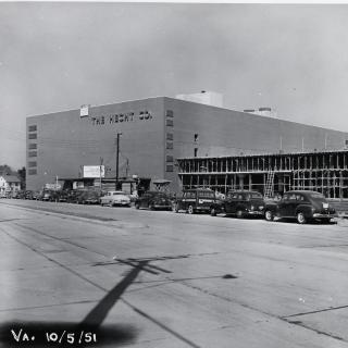 Parkington during construction, shortly before completion, 1951. (Photo courtesy of Arlington Public Library Center for Local History)