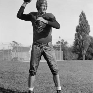 Redskins quarterback Sammy Baugh in 1937. (Source: Library of Congress)