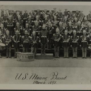 Sousa and the Marine Band in 1891, the year before Sousa left (Photo Source: Library of Congress)