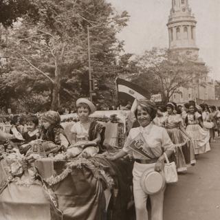 A group from Ecuador marches to Kalorama Park during 1971 Latino Festival. (Source: Reprinted with permission of the DC Public Library, Star Collection © Washington Post)