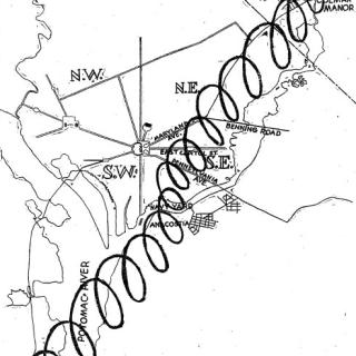 Route of tornado, November 17, 1927. (Source: Washington Post)