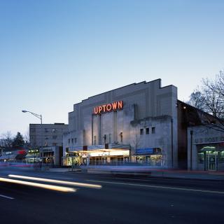 Outside of the Uptown Theater in Washington, D.C.