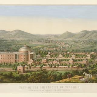 View of the University of Virginia by Edward Sachse