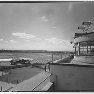 National Airport Tower and Landing Strip, circa 1950