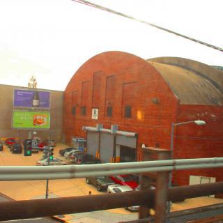 The Washington Coliseum, seen from the Red Line. Photo by Elvert Barnes, via Wikimedia Commons