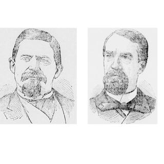Evening Star sketches of Maj. Walker and Lt. Arnold