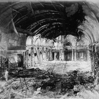 The recently renovated ballroom of the Willard Hotel