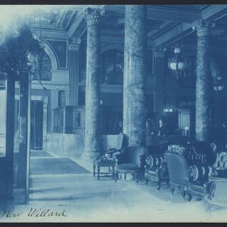 Willard Hotel lobby in 1901 (Photo source: Library of Congress)