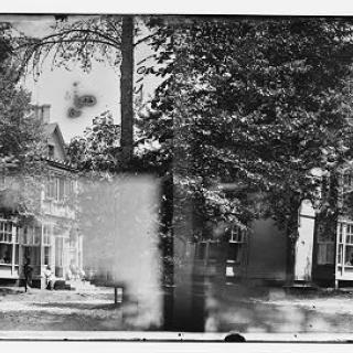 View of Blair House surrounded by trees